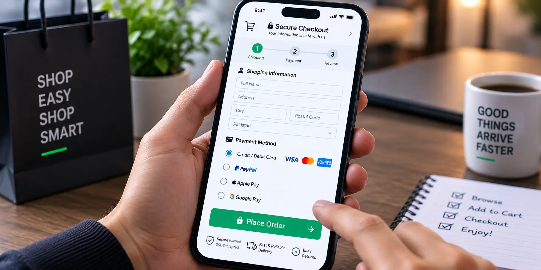 Minimizing Friction in Mobile Checkouts for Web Usability